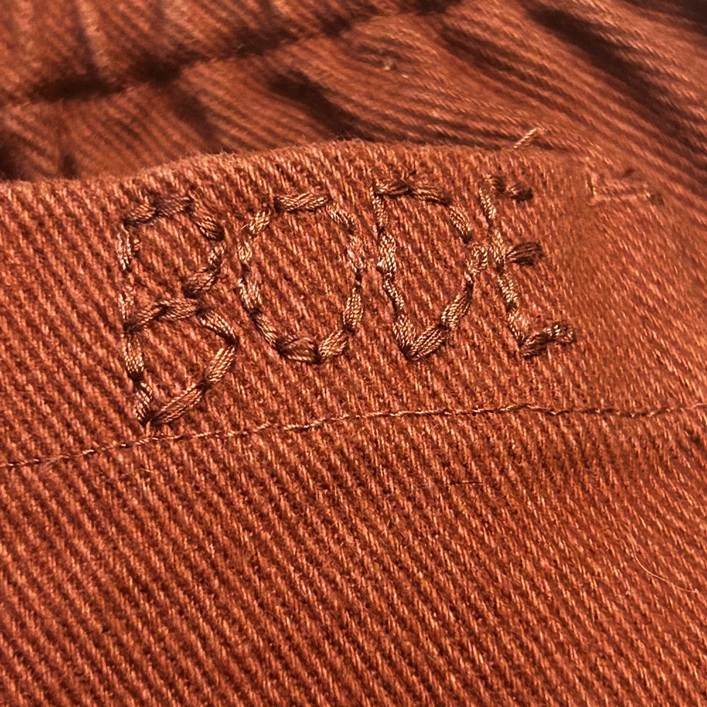 BODE Twill Rugby Short In Cinnamon - Picture 11 of 15